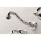 Kingston Brass KS3121KL Two-Handle Wall Mount Bathroom Faucet, Polished Chrome KS3121KL - alternate 4